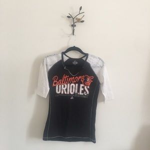 Baltimore Orioles half length tee